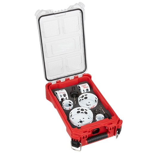 Milwaukee HOLE DOZER Bi-Metal Hole Saw Kit with PACKOUT Compact Organizer - 10-Piece | 49-22-5606