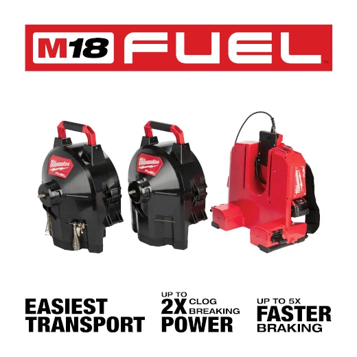 M18 FUEL™ SWITCH PACK™ Sectional Drum Machine with 5/8” Open Wind Cable