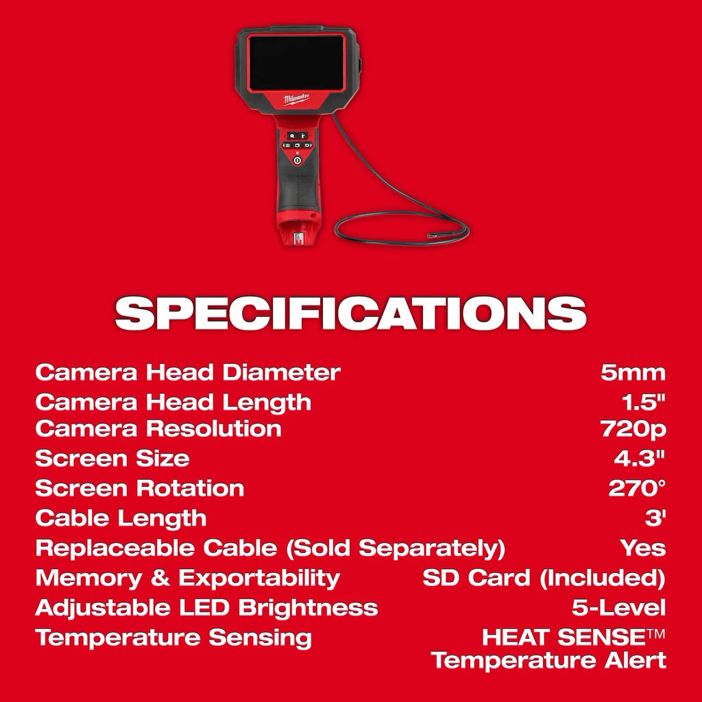 Milwaukee M12 Auto Technician Borescope | 3150-20