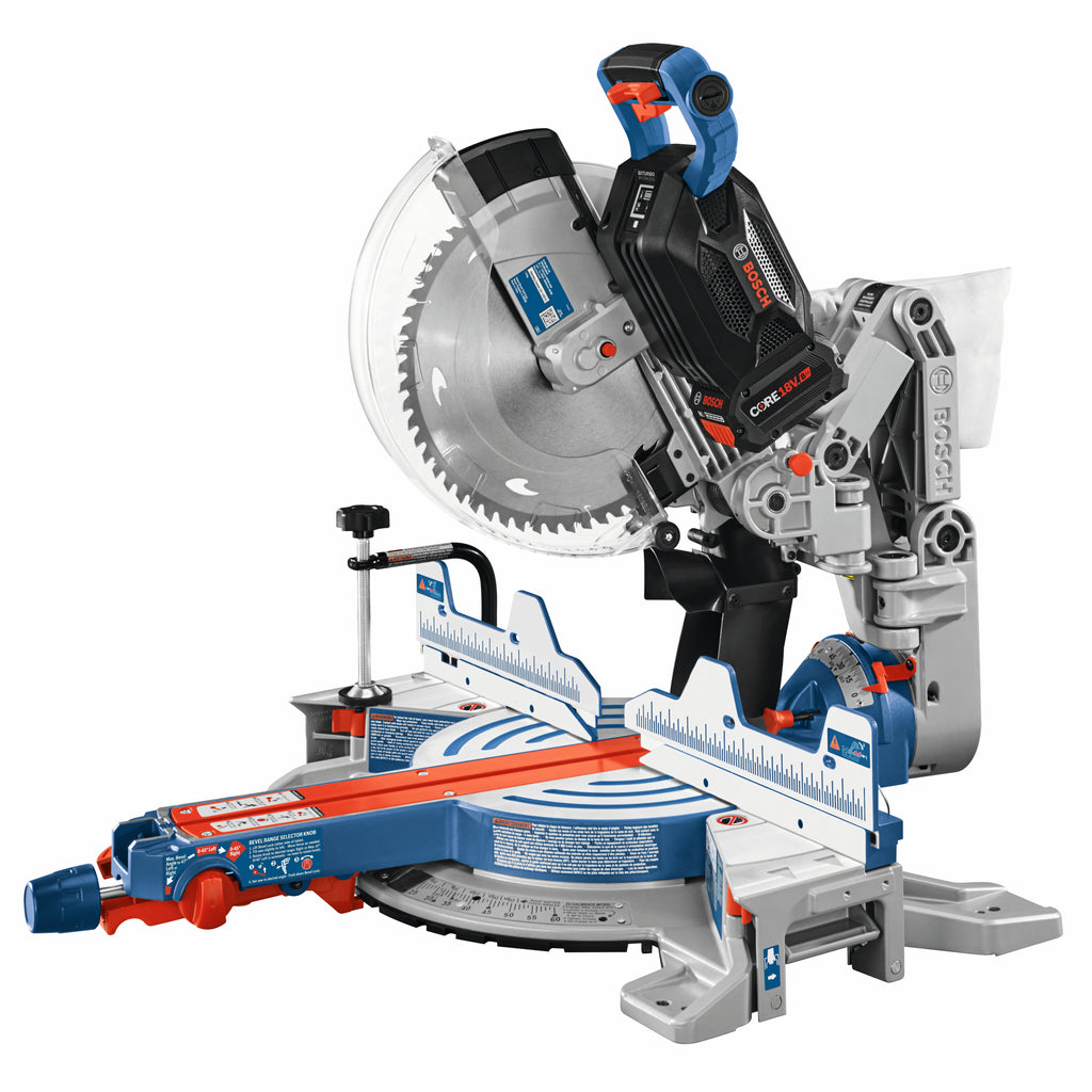 Bosch GCM18V-12GDCN14 PROFACTOR 18V 12 In. Dual-Bevel Glide Miter Saw Kit with (1) CORE18V 8 Ah High Power Battery