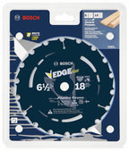 Bosch DCB618 6-1/2 In. 18 Tooth Edge Circular Saw Blade for Fast Cuts
