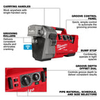 M18 FUEL™ RINGER™ Roll Groover for 1-1/4” - 4” Sch 10/40, 6” Sch 10
