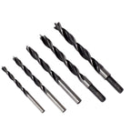 Bosch BP14616 1/4, 5/16, 3/8, 7/16, 1/2 In. Brad Point Drill Bit Set