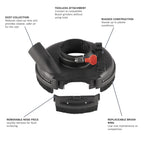 Bosch 18SG-7 7 In. Angle Grinder Concrete Surfacing Attachment