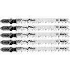 Bosch T101D 5 pc. 4 In. 6 TPI Clean for Wood T-Shank Jig Saw Blades
