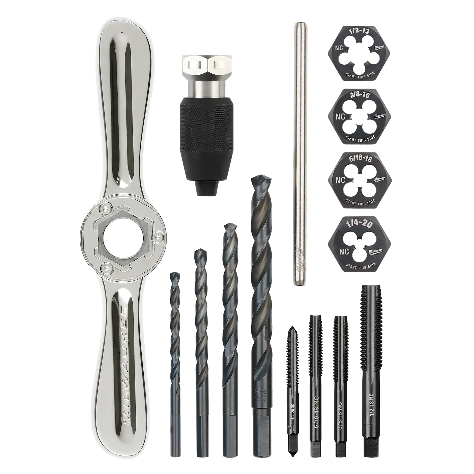 15PC SAE Tap and Die Set with Hex-LOK™ 2-in-1 Handle