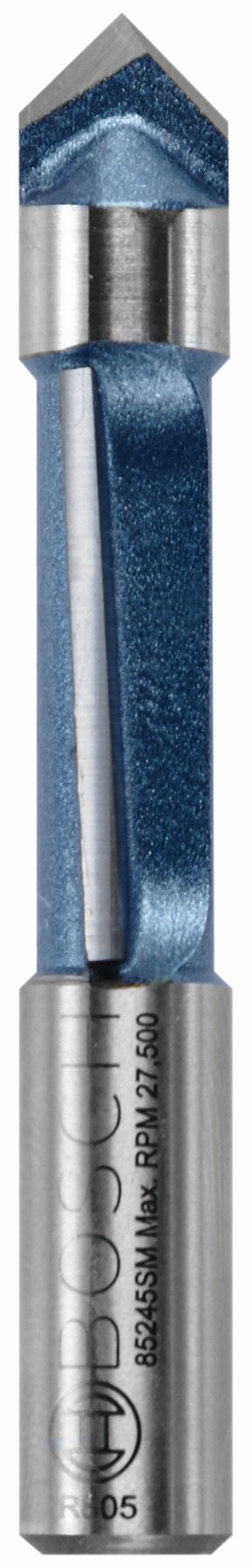 Bosch 85245SMC 3/8 In. x 1 In. Carbide-Tipped Single-Flute Shear Angle Pilot Panel Router Bit