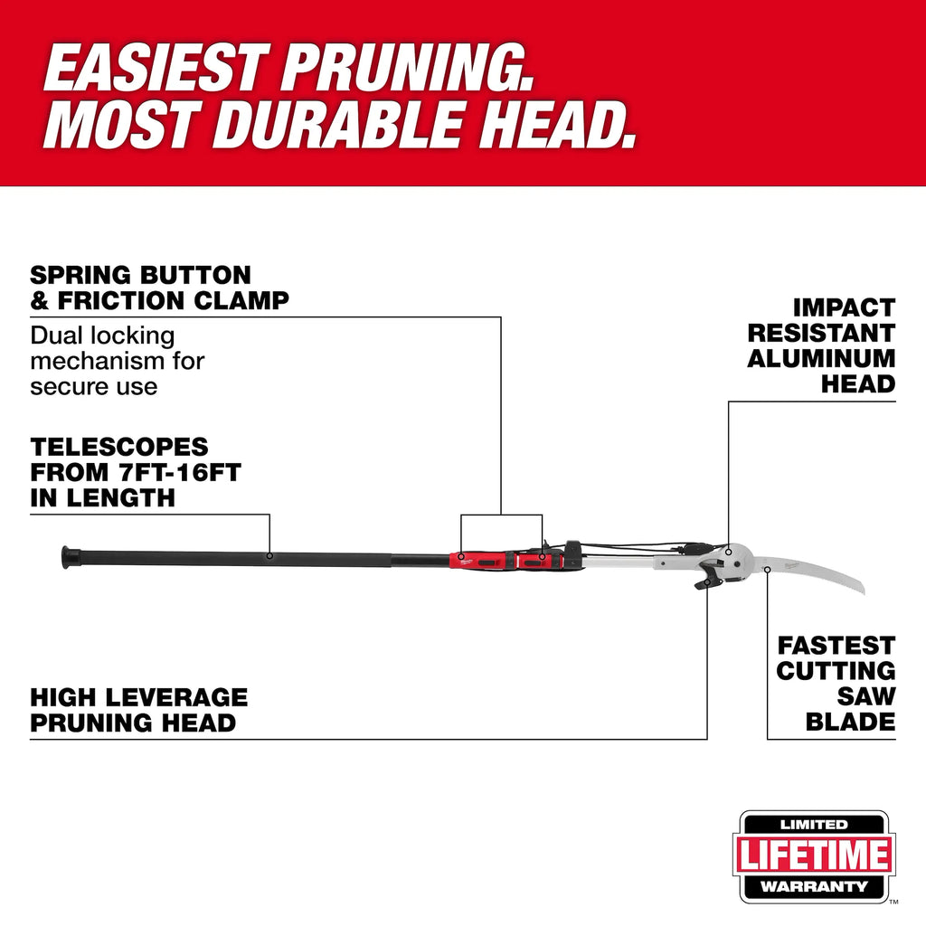 Milwaukee 16' Pole Saw & Pruner | 48-22-9375