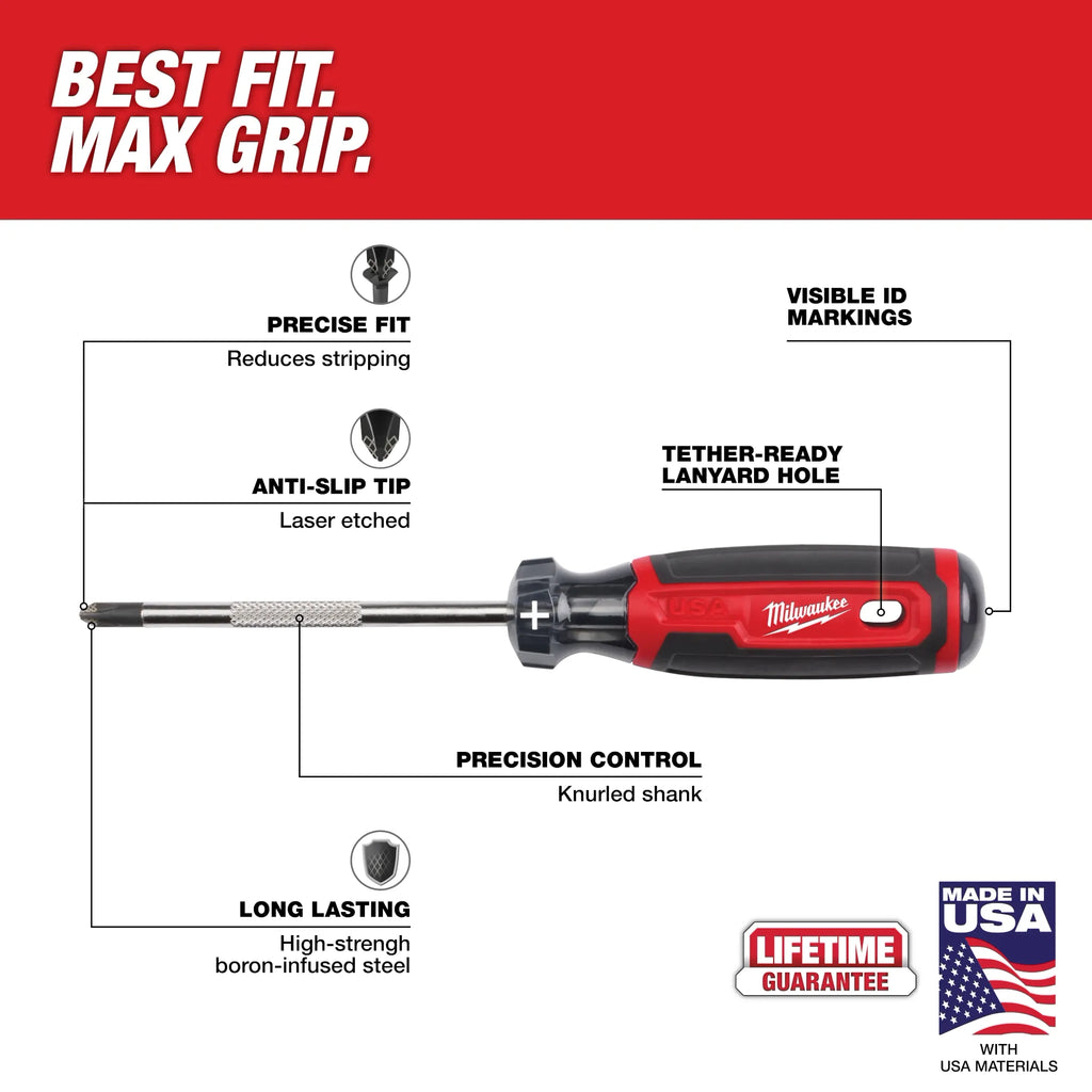 2PC Cushion Grip Screwdriver Set