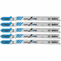 Bosch T118BF 5 pc. 3-5/8 In. 11-14 TPI Flexible for Metal T-Shank Jig Saw Blades