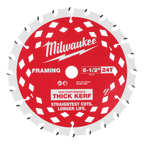 Milwaukee 6-1/2” 24T Thick Kerf Framing Circular Saw Blade | 48-40-0620