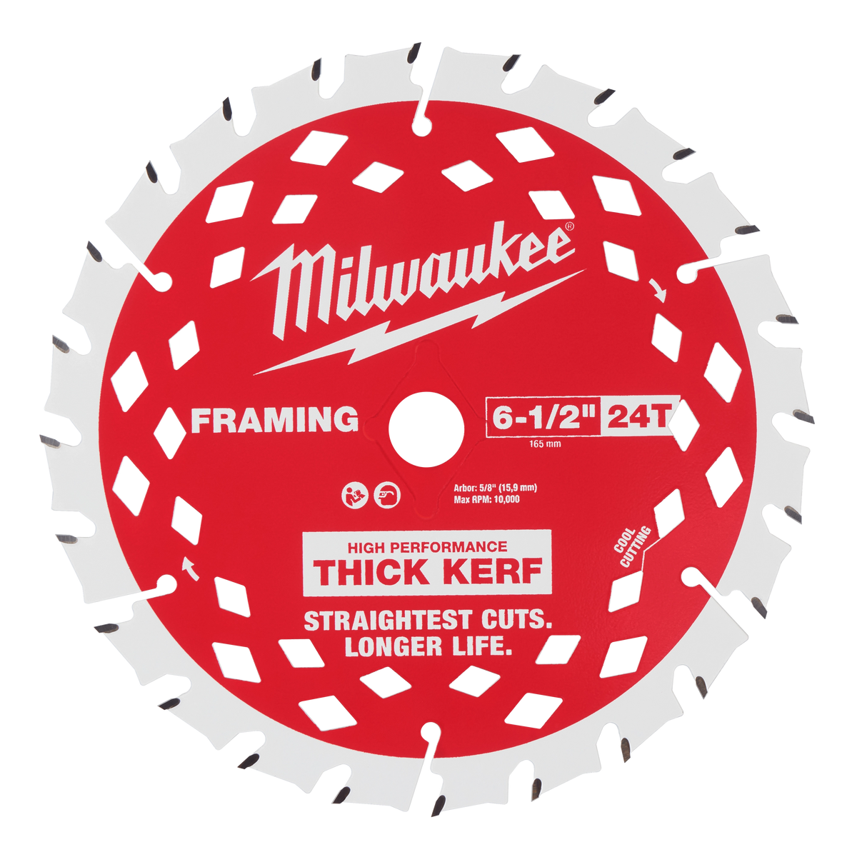 Milwaukee 6-1/2” 24T Thick Kerf Framing Circular Saw Blade | 48-40-0620