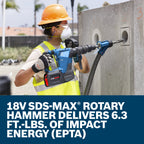 Bosch GSH18V-5L PROFACTOR 18V SDS-max Demolition Hammer Solo Tool In Carrying Case