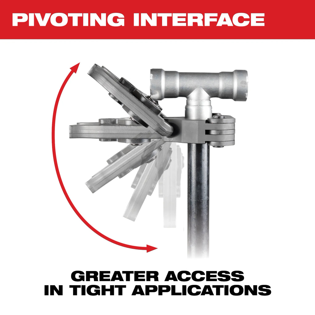 Milwaukee 2-1/2" - 4" IPS-P Pivoting Press Ring Kit for M18 FORCE LOGIC Long Throw Press Tool | 49-16-2698X