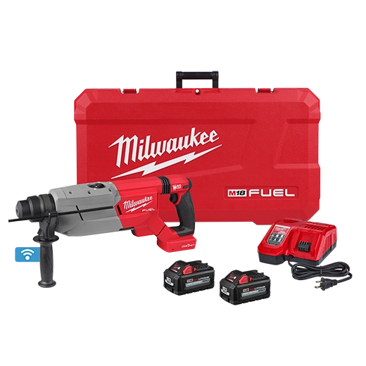 Milwaukee M18 FUEL 1-1/4” SDS Plus D-Handle Rotary Hammer Kit with  ONE-KEY | 2916-22