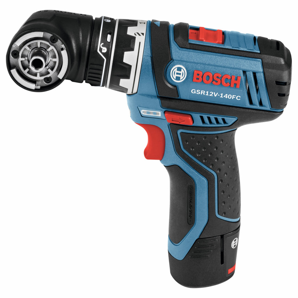 Bosch GSR12V-140FCB22 12V Max Drill/Driver with 5-In-1 Flexiclick System and (2) 2.0 Ah Batteries