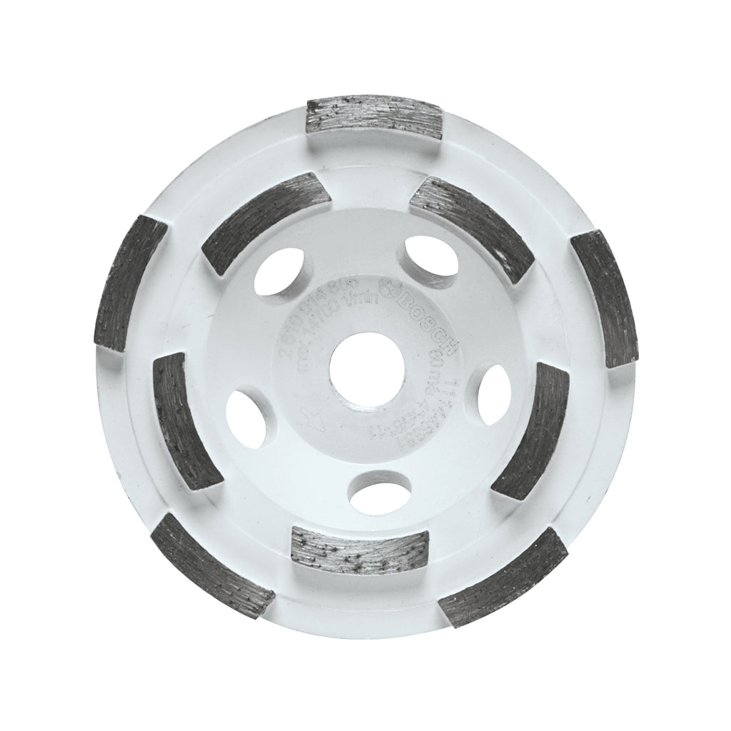 Bosch DCDR0402 4 In. Double Row Hubbed Diamond Cup Wheel
