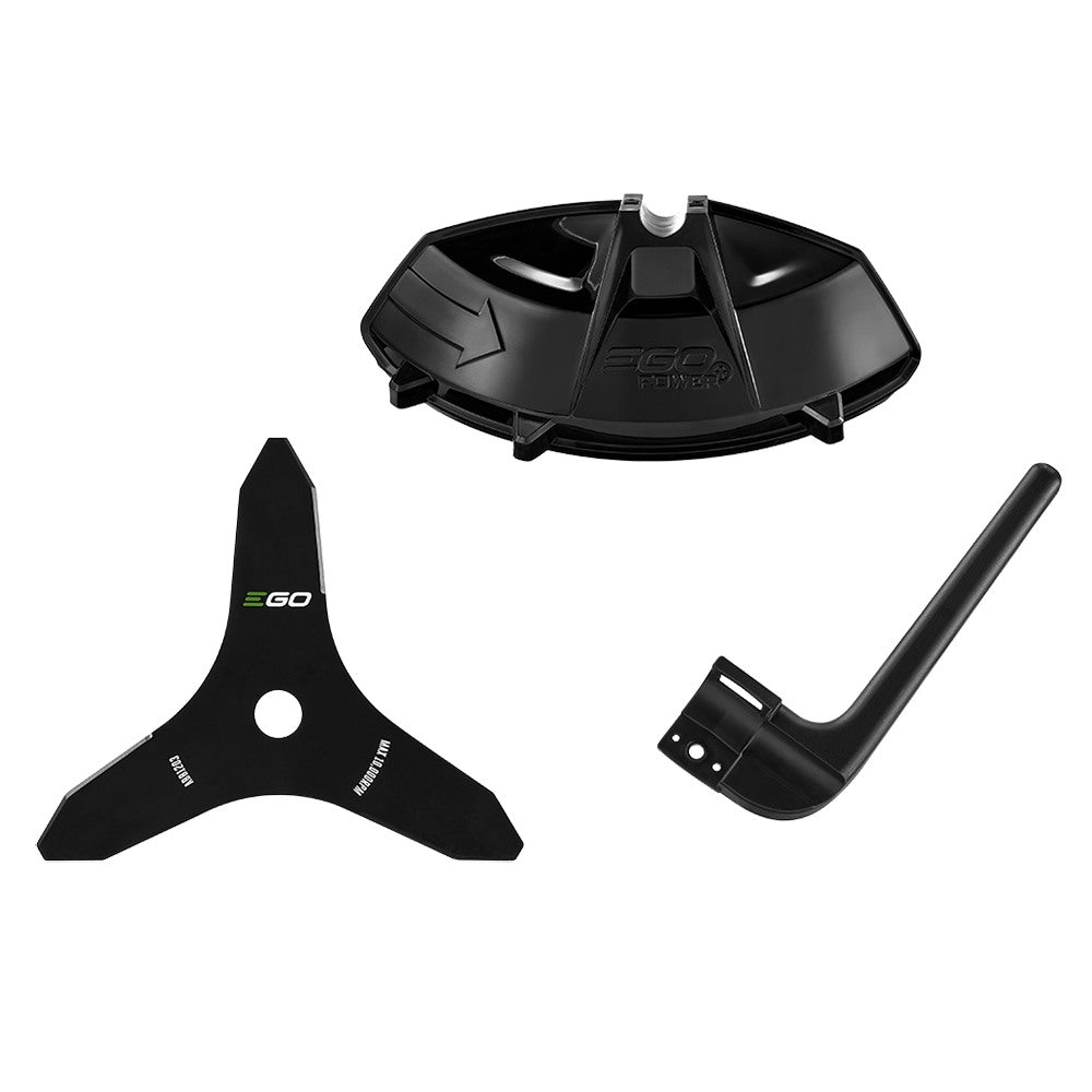 EGO ABB1203-1 Metal Blade Combo Kit: 3-teeth Metal Blade + Trimmer guard + Safety Barrier Bar