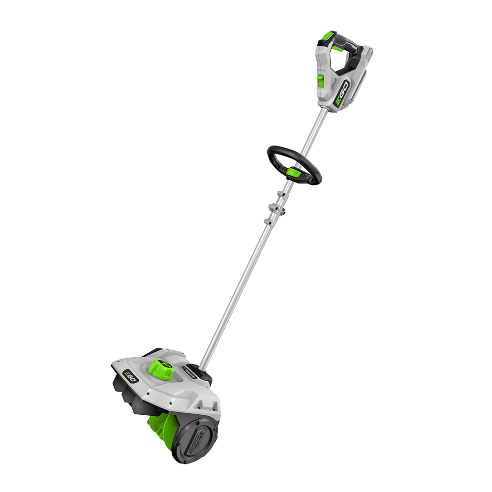 EGO 12-inch standalone snow shovel — shared machine view; included battery and charger depend on selected configuration