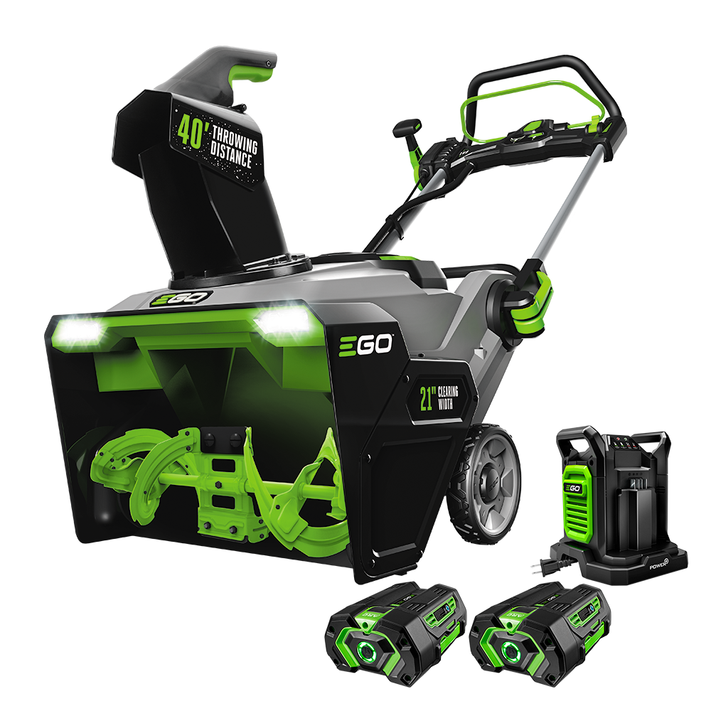 EGO SNT2112 21-inch Steel Auger Snow Blower Kit - 2 x 5.0Ah