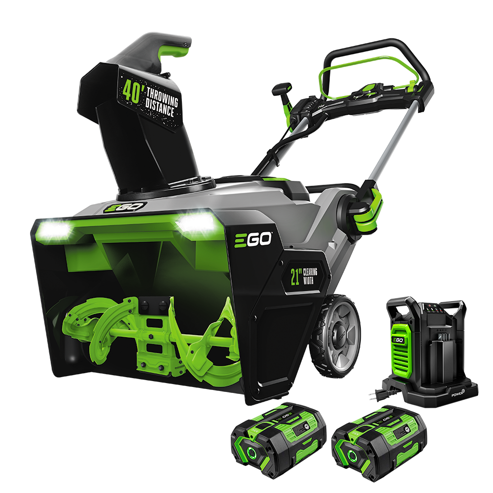 EGO SNT2114 21-inch Steel Auger Snow Blower Kit - 2 x 7.5Ah