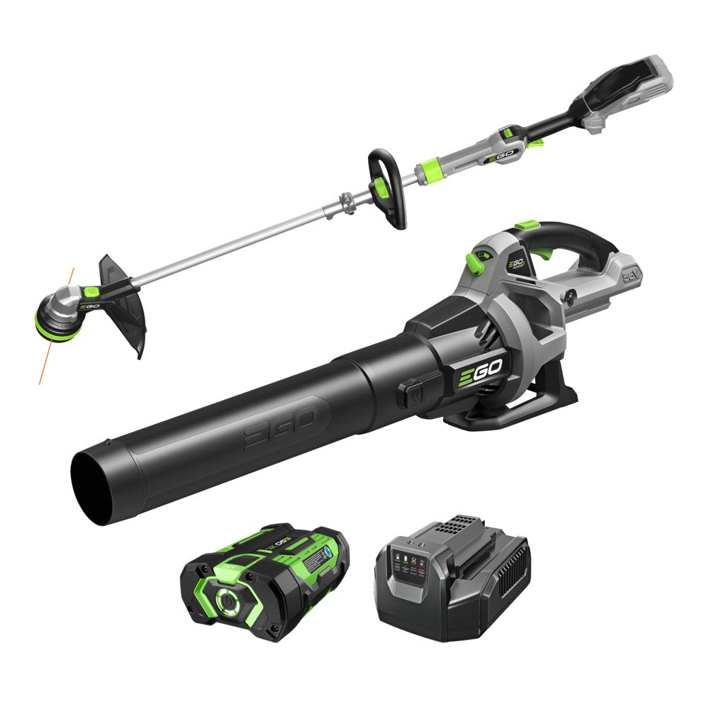 EGO ST1511LB 15" POWERLOAD™ String Trimmer with Aluminum Telescopic Shaft & 530CFM Blower Combo Kit with 2.5Ah Battery and 210W Standard Charger
