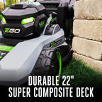 POWER+ 1000 Series Mower 22" Super Composite Deck with Select Cut™ and Touch Drive™ Self-Propelled, 10.0Ah Battery and 700W Turbo Charger