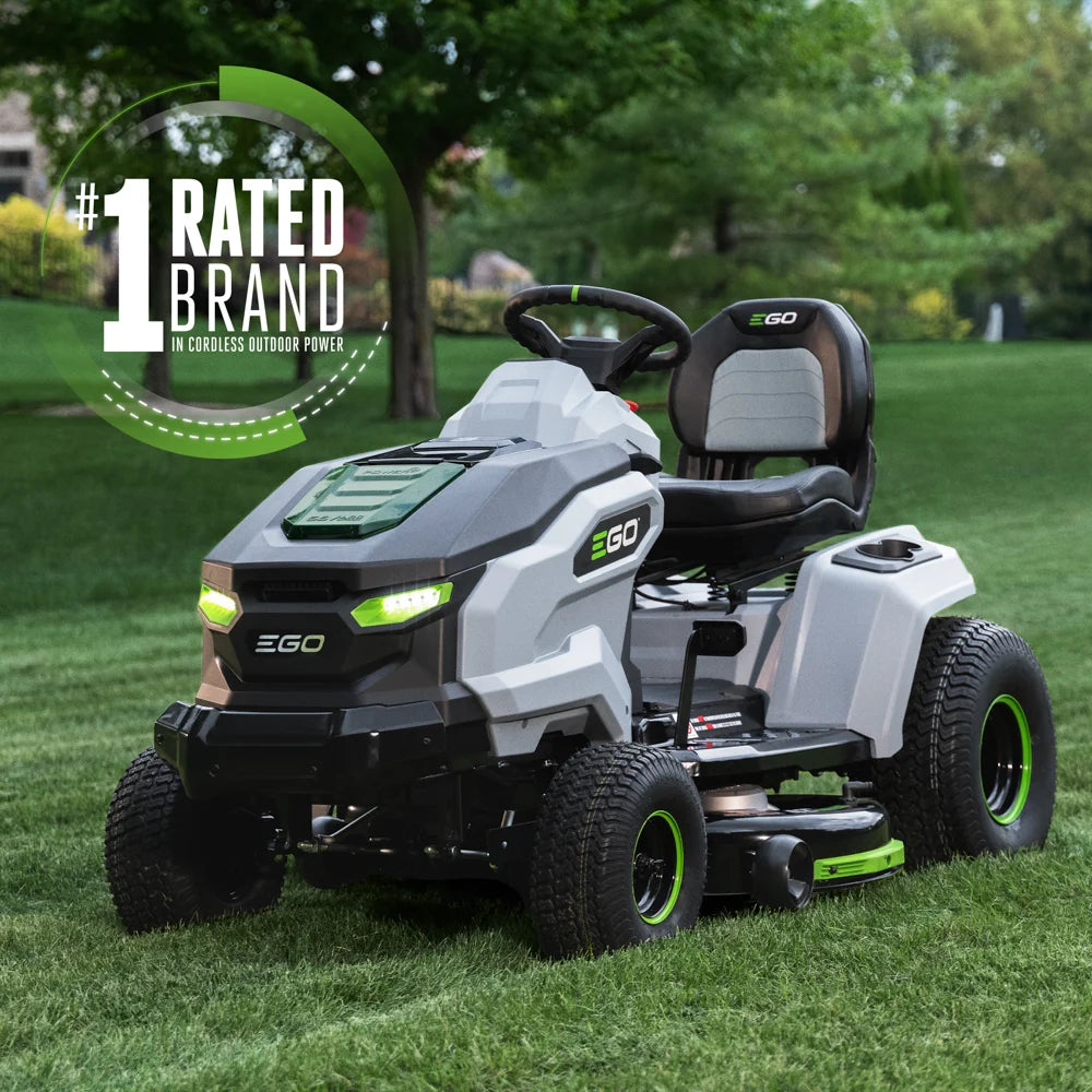 EGO Power+ 42" T6 Lawn Tractor with 6 x 6.0Ah Batteries, 700W Turbo Charger, and Charging Adapter