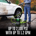 POWER+ 2100 PSI Compact Pressure Washer