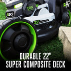 POWER+ 1000 Series Mower 22" Super Composite Deck Select Cut™ System with Peak Power and Touch Drive™ Self-Propelled