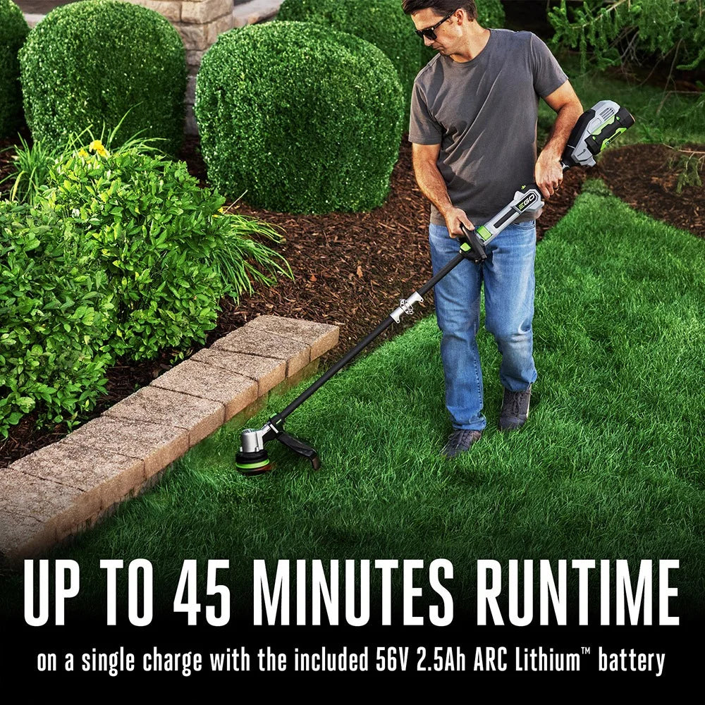 POWER+ 16” POWERLOAD™ String Trimmer with Telescopic Carbon Fiber Shaft