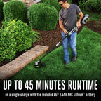 POWER+ 16” POWERLOAD™ String Trimmer with Telescopic Carbon Fiber Shaft