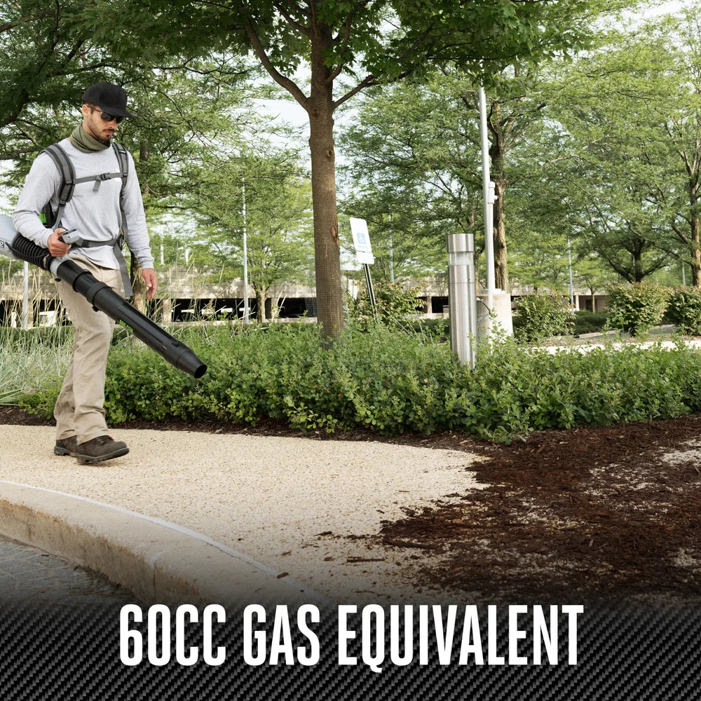 EGO Power+ LBPX8006-2 Commercial 800 CFM Backpack Blower with 2 x 10.0Ah Battery and Dual Port Charger