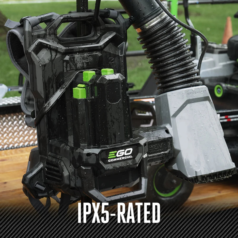 EGO Power+ LBPX8006-2 Commercial 800 CFM Backpack Blower with 2 x 10.0Ah Battery and Dual Port Charger