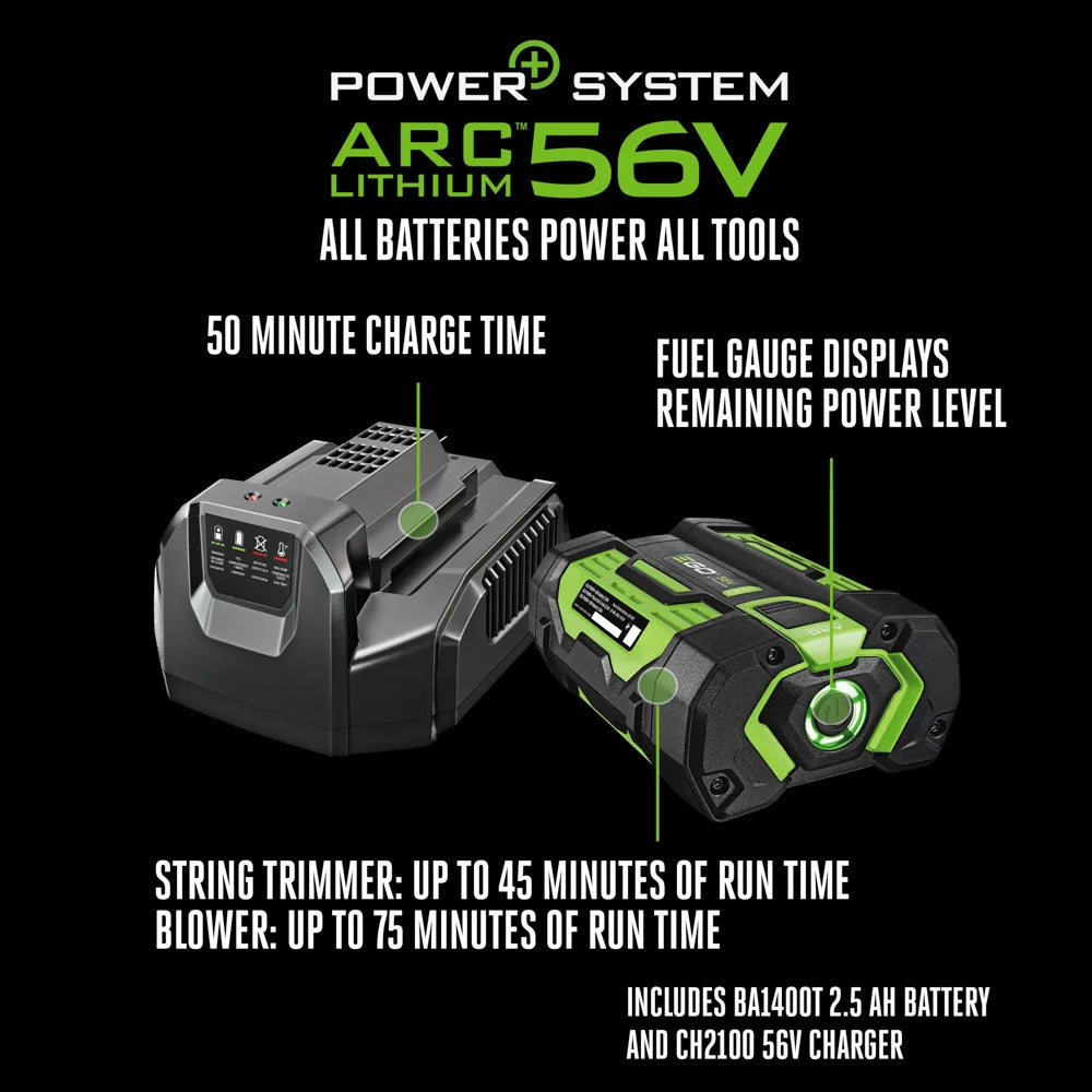 EGO Power+ 15" POWERLOAD™ String Trimmer with Aluminum Telescopic Shaft & 615 CFM Blower Combo