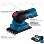Bosch GSS12V-40N 12V Max Brushless Sheet Orbital Finishing Sander (Tool Only)