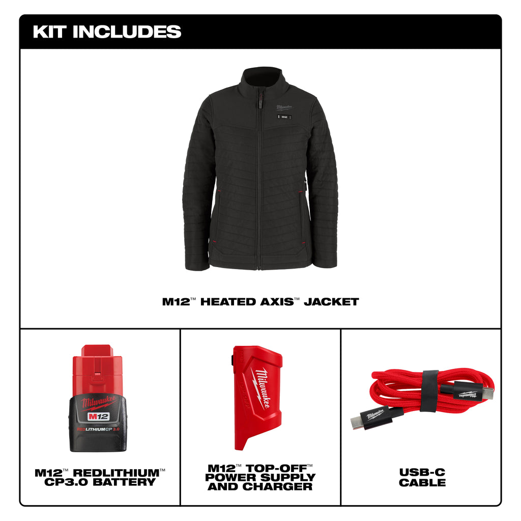 Milwaukee M12 Women's Heated AXIS Jacket – Configuration Options