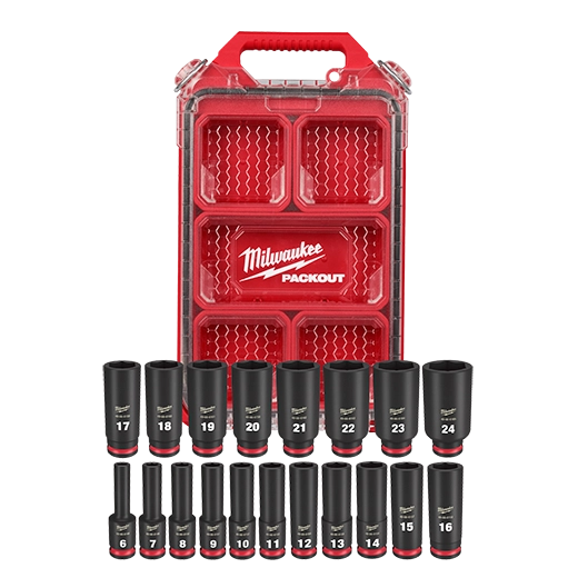 19PC SHOCKWAVE™ Impact Duty Socket 3/8” Drive MM Set with PACKOUT™