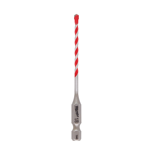Milwaukee 1/8" x 1-1/2" x 3" SHOCKWAVE Impact Duty Carbide Hammer Drill Bits - PK (25-Pack) | 48-20-9100