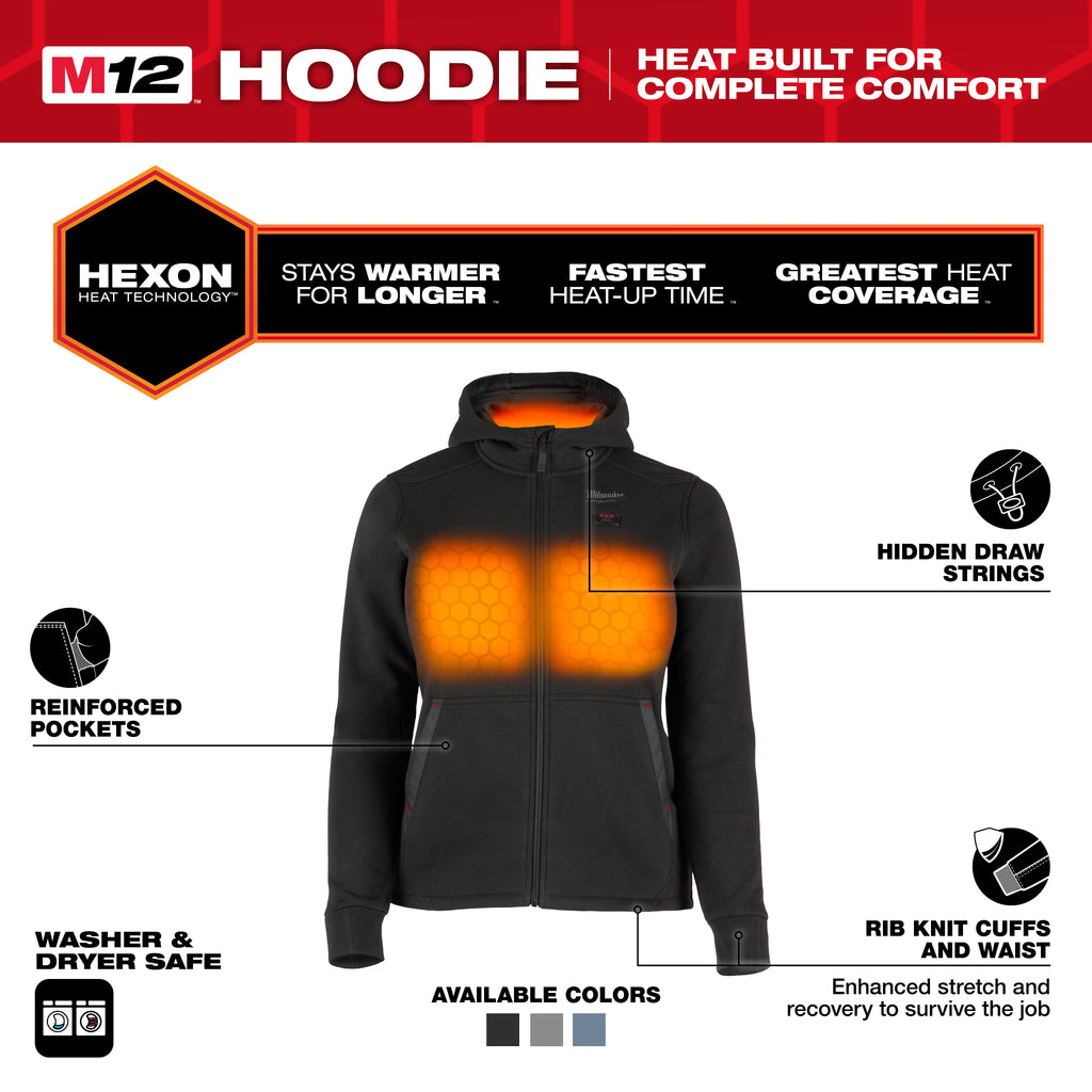 Milwaukee M12 Women's Heated Hoodie – Configuration Options