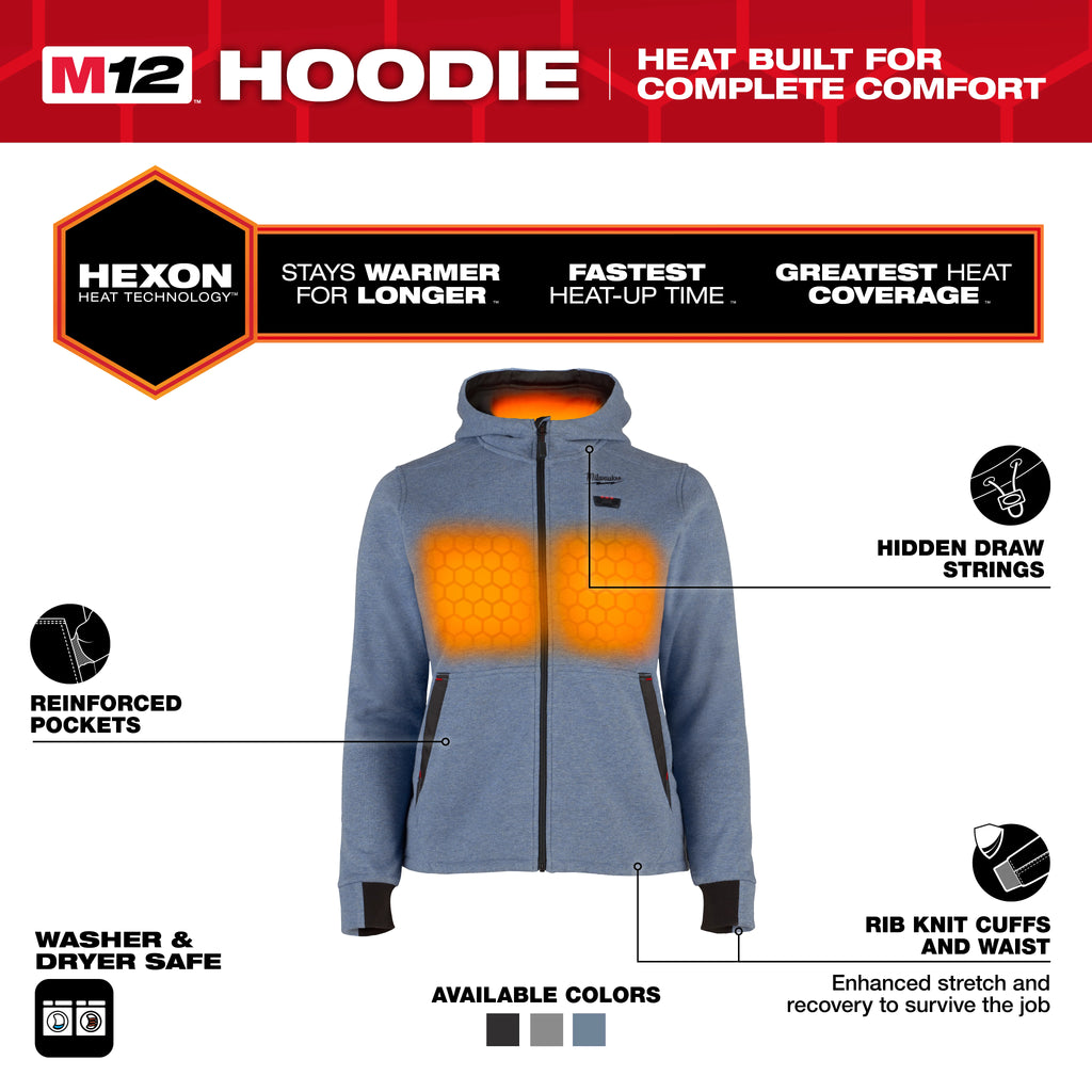 Milwaukee M12 Women's Heated Hoodie – Configuration Options