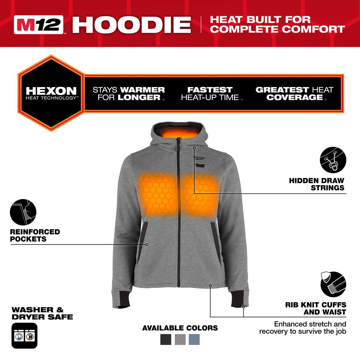 Milwaukee M12 Women's Heated Hoodie – Configuration Options