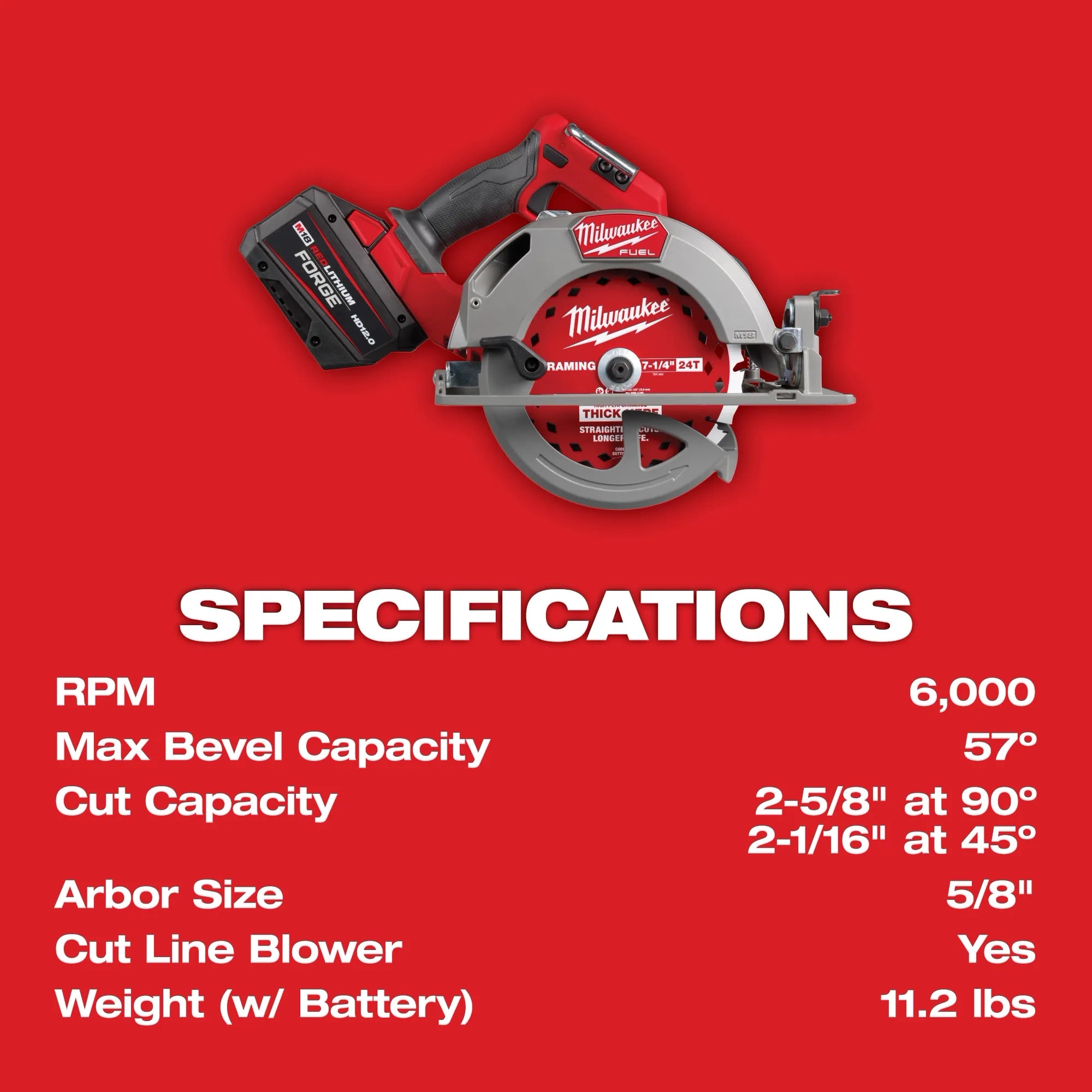 M18 FUEL™ 7-1/4” Circular Saw