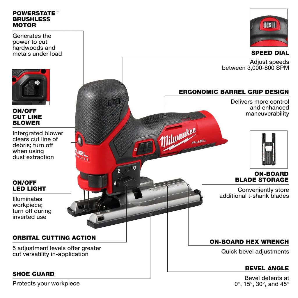 Milwaukee M12 FUEL Jig Saw | 2545-20