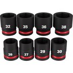 8PC SHOCKWAVE™ Impact Duty 3/4" Drive Metric Standard 6 Point Socket Set - 49-66-7019 - image 2