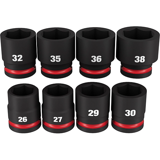 8PC SHOCKWAVE™ Impact Duty 3/4" Drive Metric Standard 6 Point Socket Set - 49-66-7019 - image 2