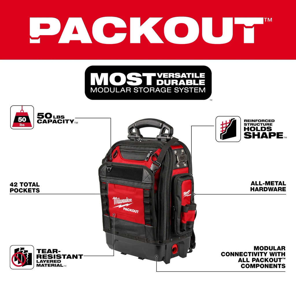 Milwaukee PACKOUT Structured Backpack | 48-22-8303