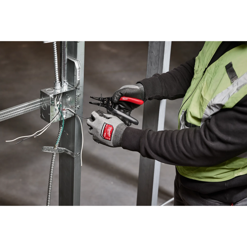 Milwaukee 20-32 AWG Low Voltage Dipped Grip Wire Stripper & Cutter | 48-22-3080