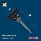 Bosch HS1418 5 In. x 11 In. SDS-plus Bulldog Floor Scraper