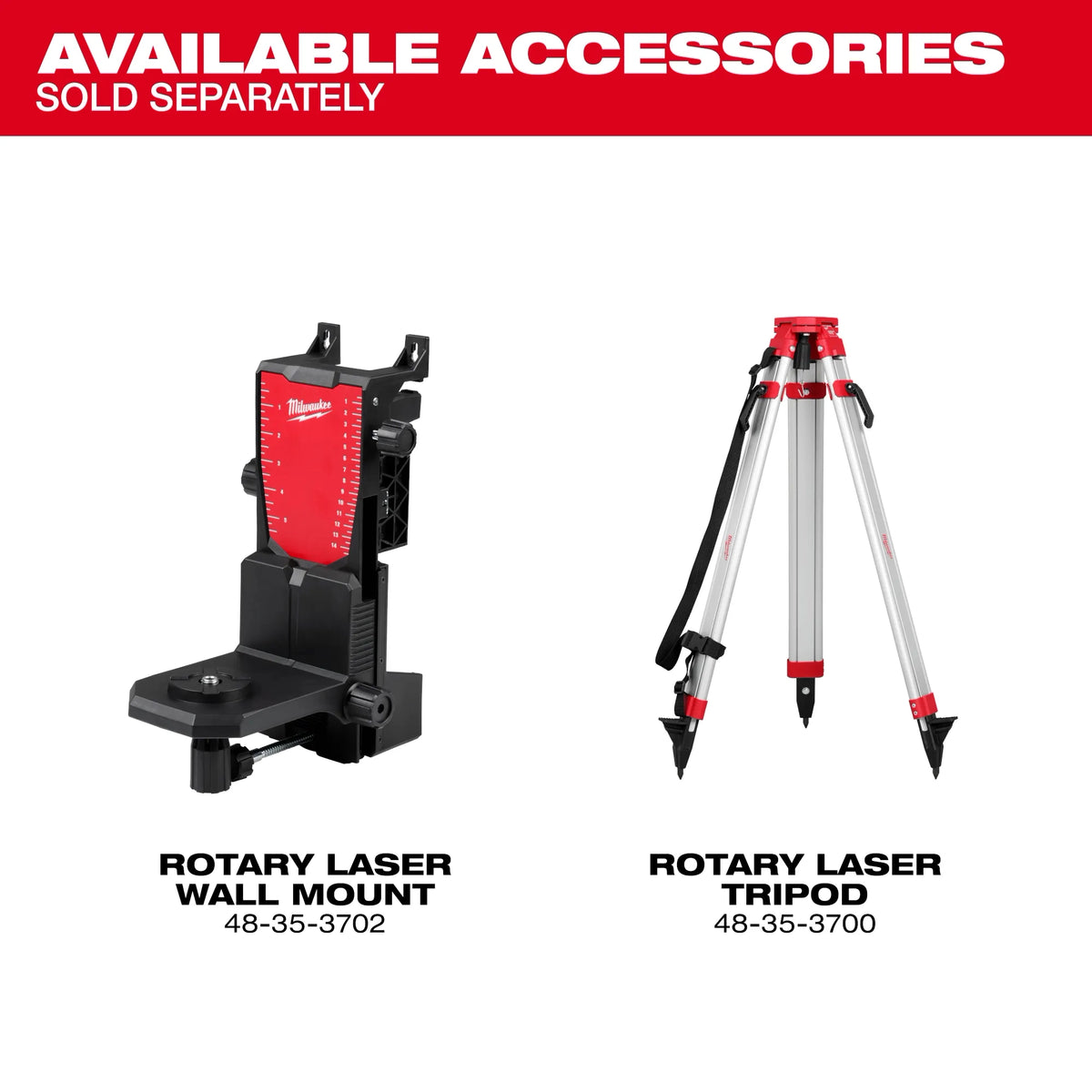 Milwaukee M18 Red Exterior Rotary Laser Level Kit with  Receiver | 3701-21